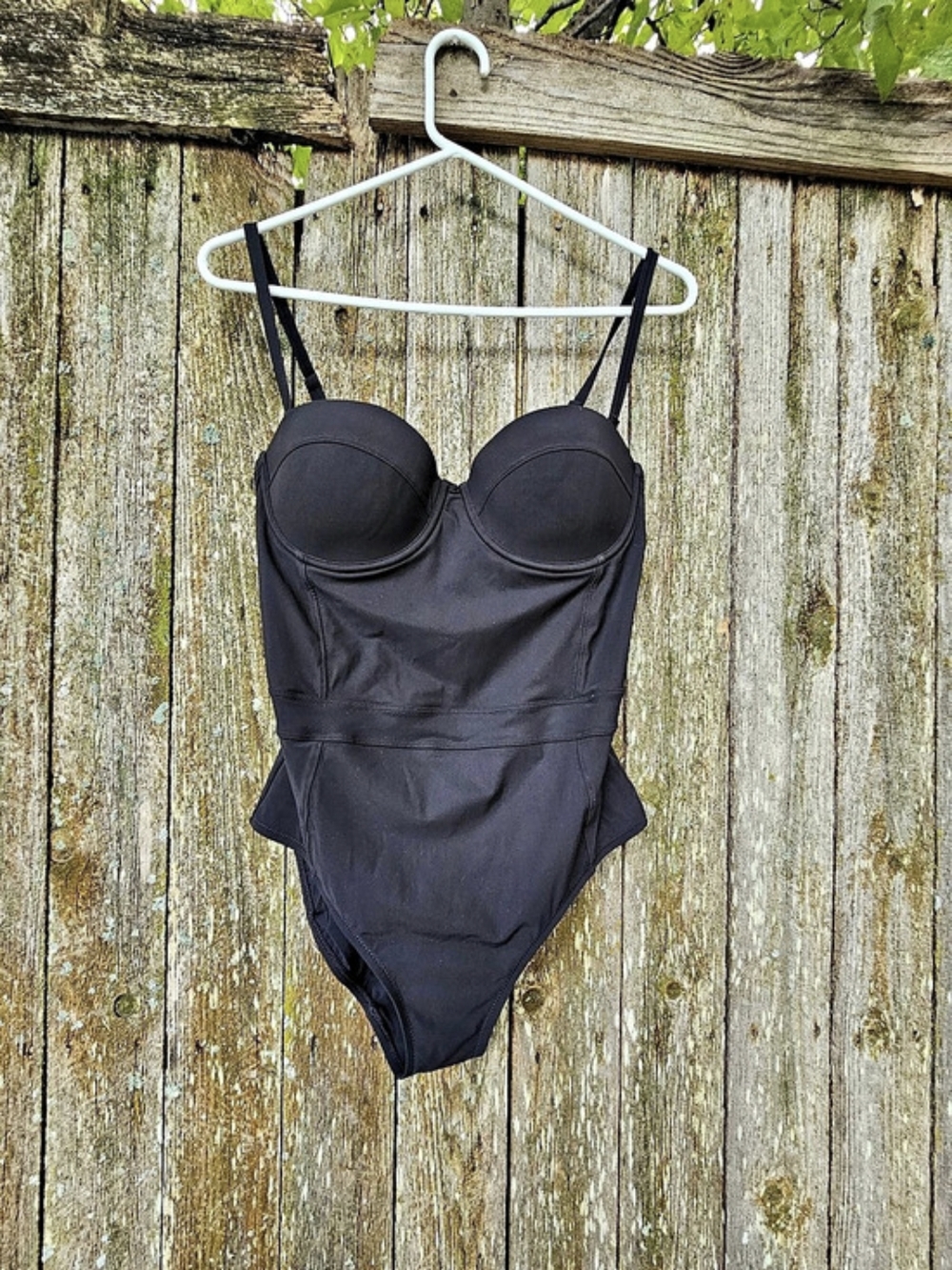 Tory Burch Balconette Swimsuit One-Piece Black Medium